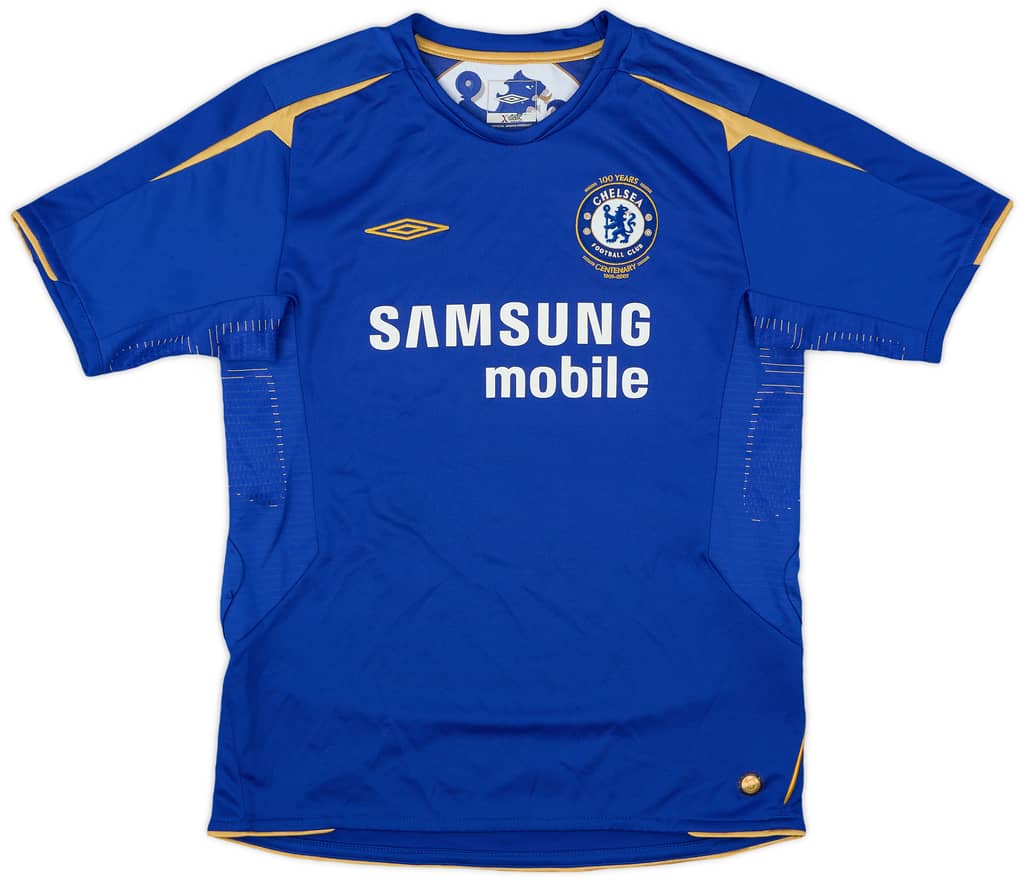 2005-06 Chelsea Centenary Home Shirt - 8/10 - (L.Boys)