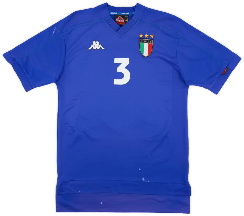 1998-99 Italy Home Shirt Maldini #3 - 6/10 - (M)