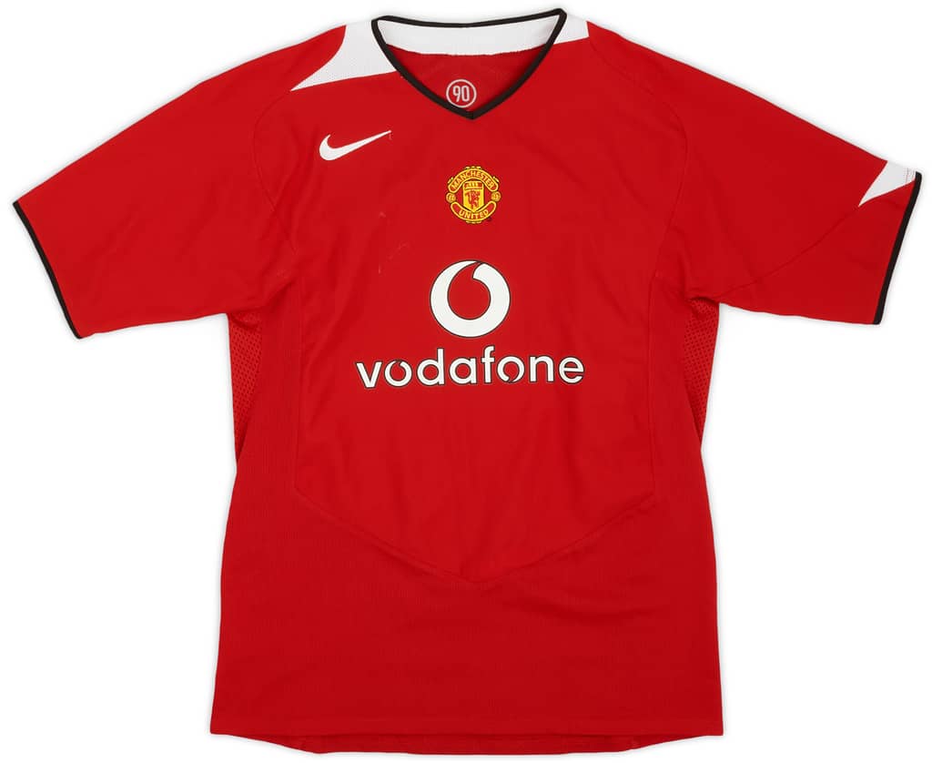 2004-06 Manchester United Home Shirt - 8/10 - (XL.Boys)