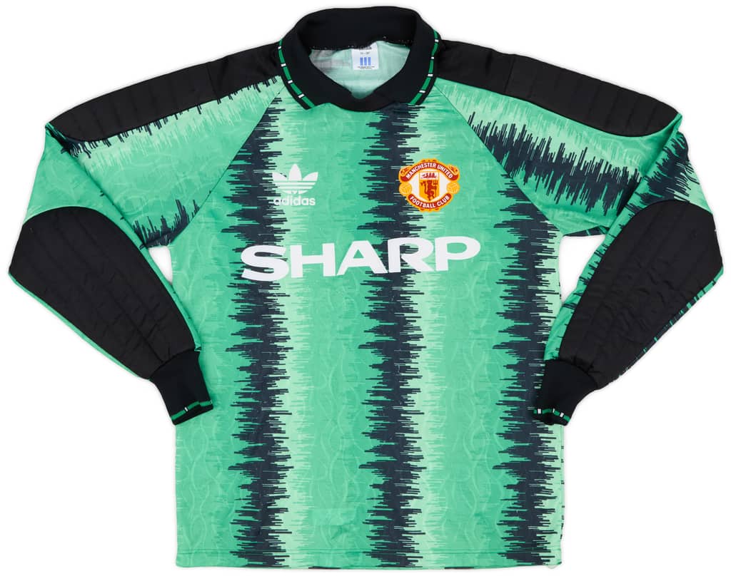 1990-92 Manchester United GK Shirt - 7/10 - (S)