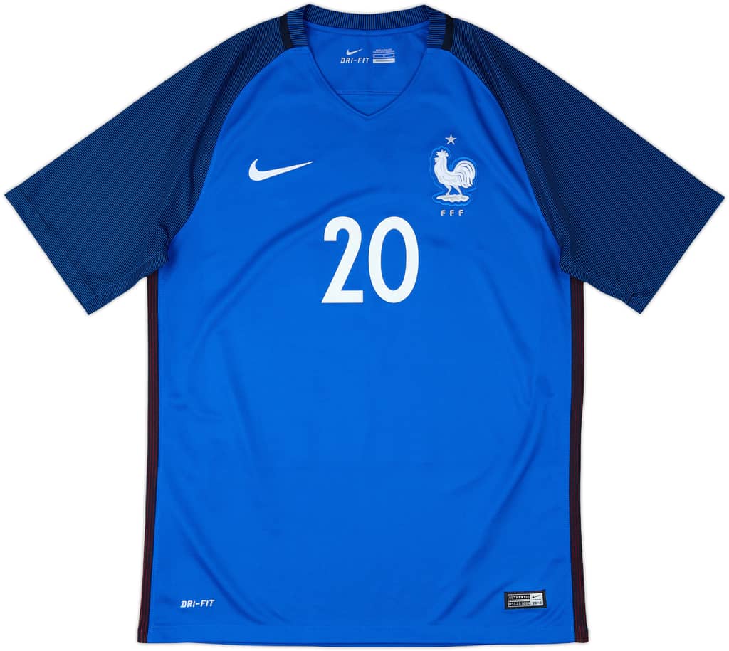 2016-17 France Home Shirt Mbappe #20 - 9/10 - (M)