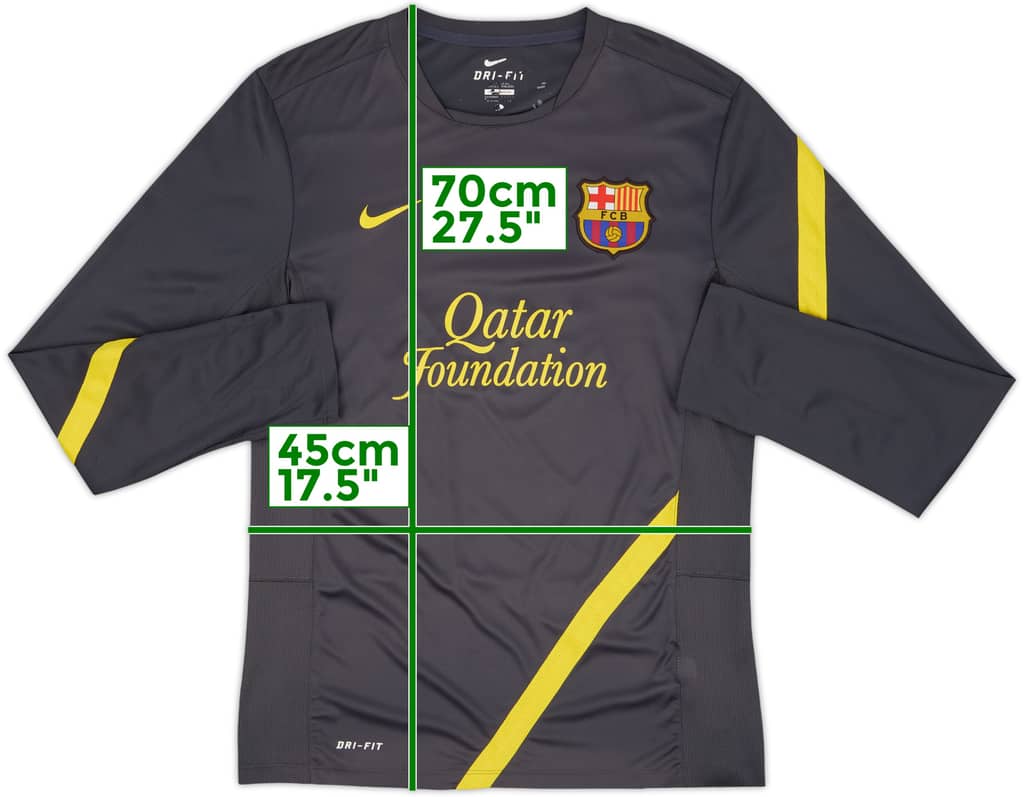 2011-12 Barcelona Nike Training L/S Shirt - 8/10 - (S)