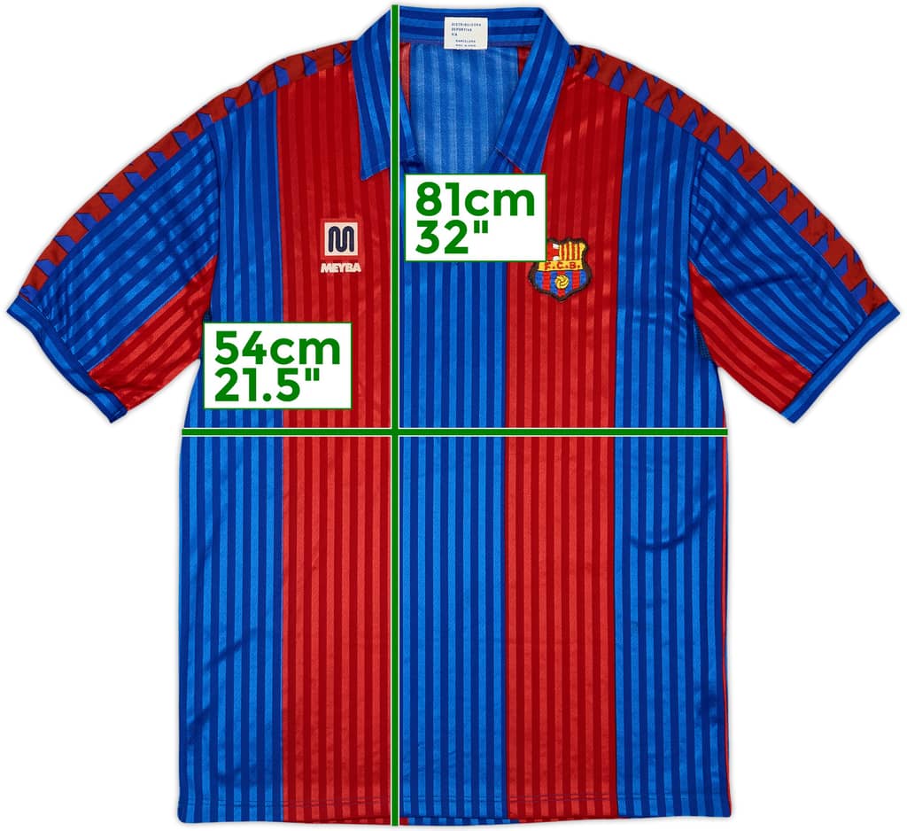 1989-92 Barcelona Home Shirt - 10/10 - (XL)