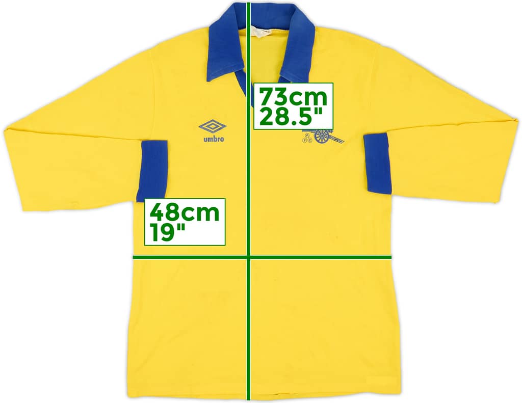 1978-81 Arsenal Away L/S Shirt - 6/10 - (M)