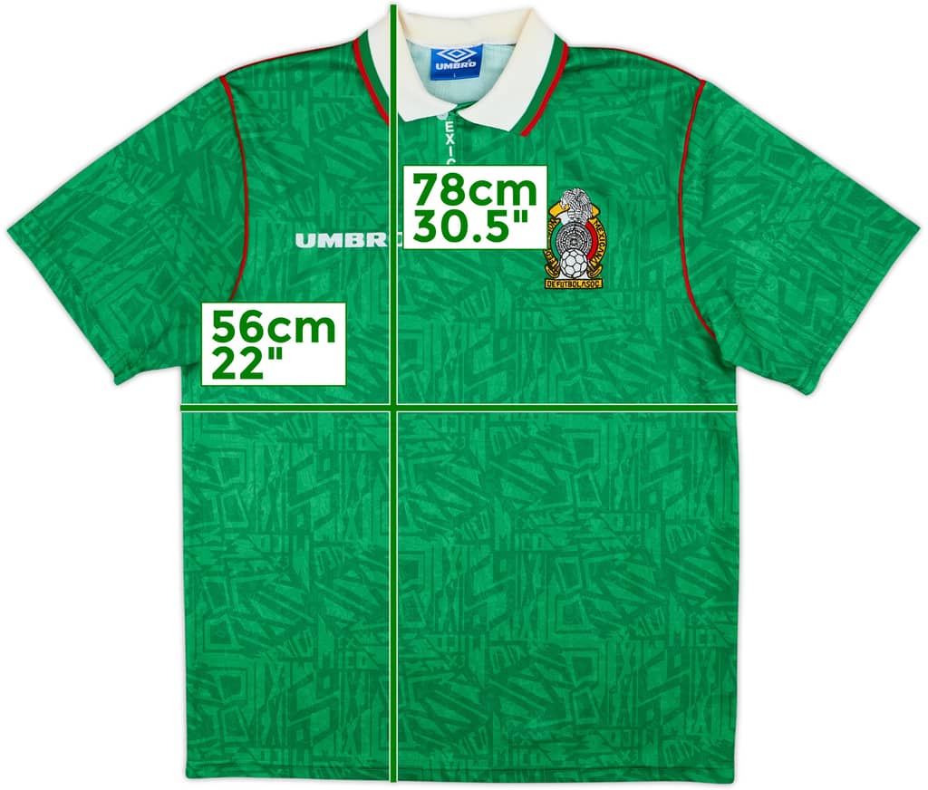 Camiseta de local de Mexico 1994-95 - 7/10 - (L)