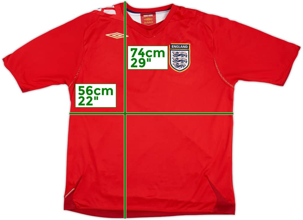 2006-08 England Away Shirt - 5/10 - (XL)
