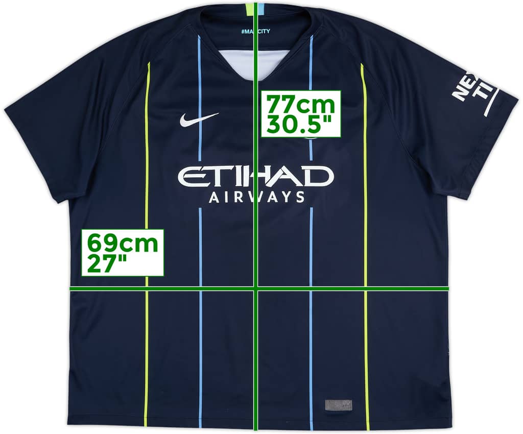 2018-19 Manchester City Away Shirt - 5/10 - (3XL)