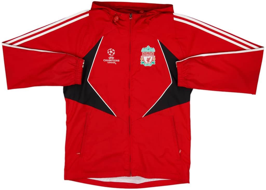 2007-08 Liverpool adidas CL Hooded Rain Jacket - 6/10 - (M)