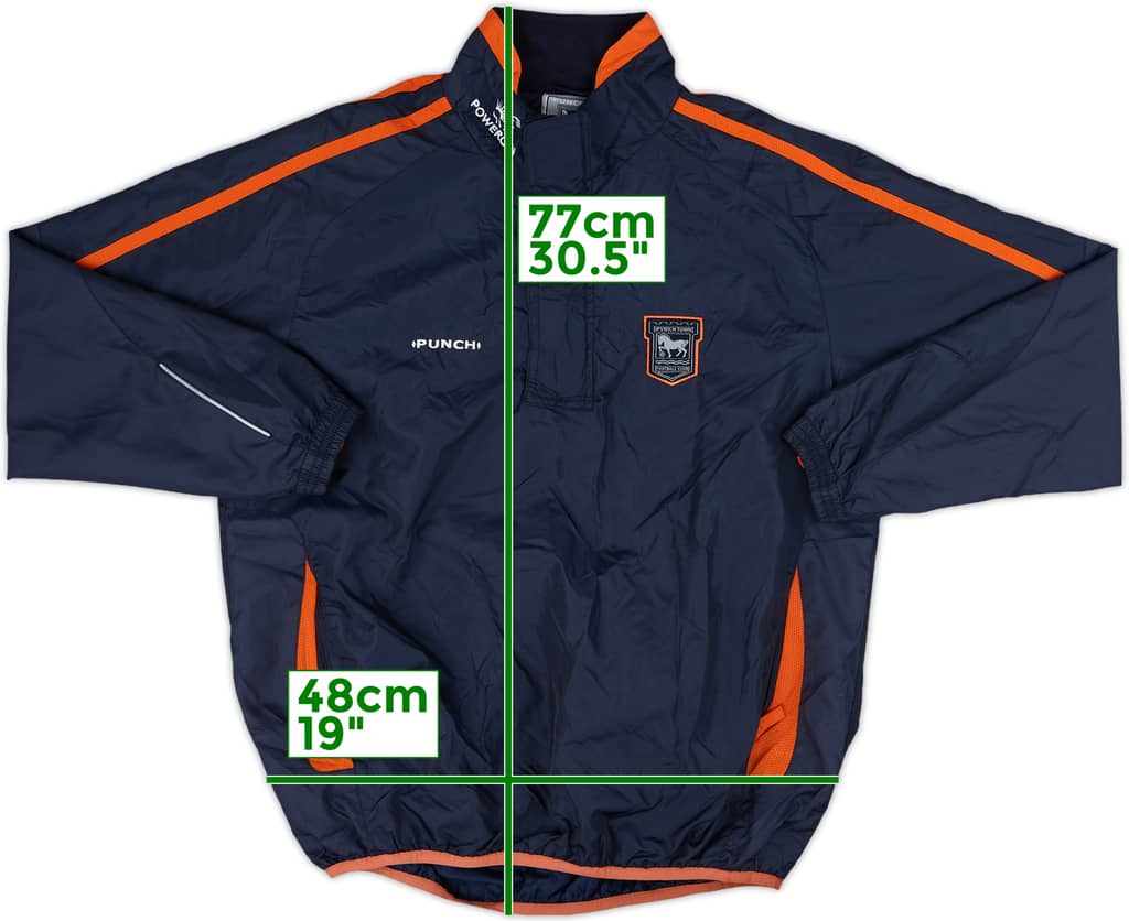 2004-06 Ipswich Punch 1/4 Zip Rain Jacket - 9/10 - (S)