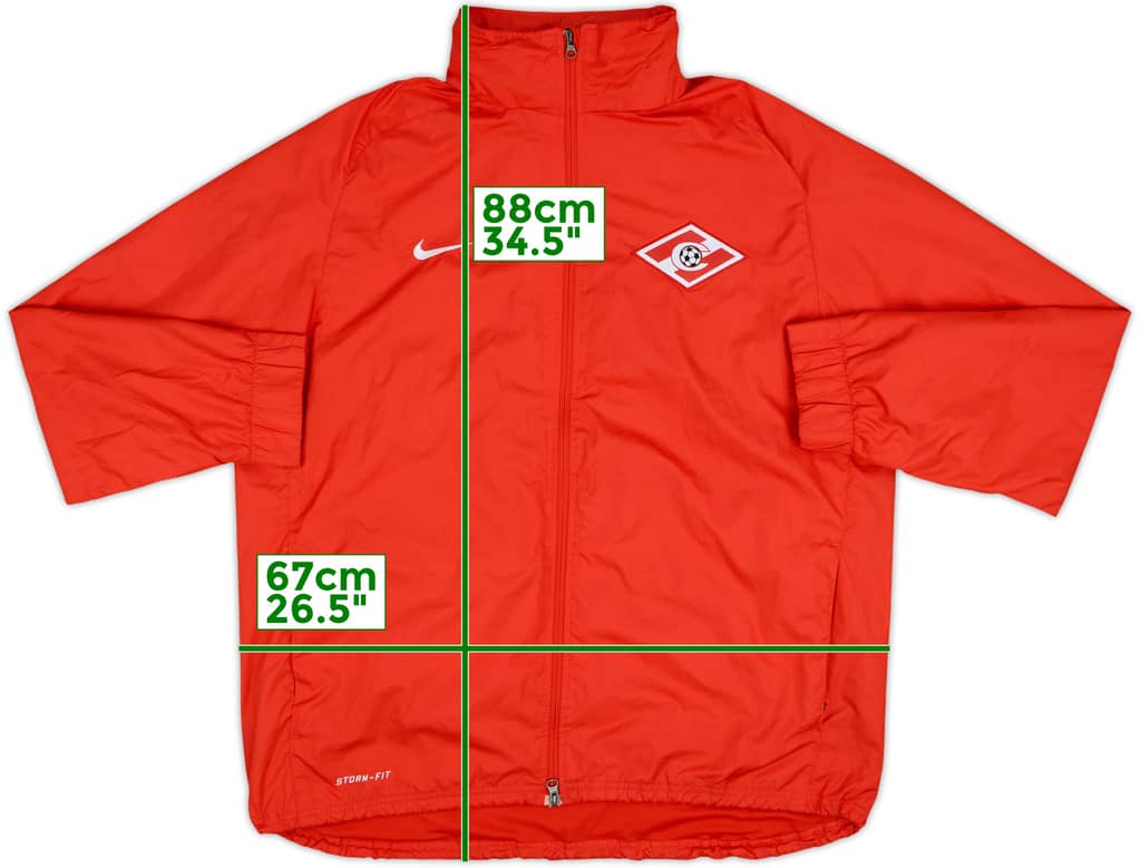 2012-13 Spartak Moscow Nike Hooded Rain Jacket - 10/10 - (XL)