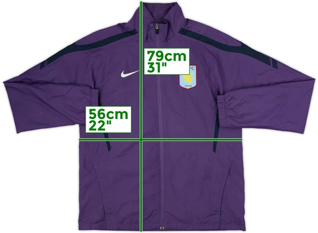 2010-11 Aston Villa Nike Track Jacket - 7/10 - (M)