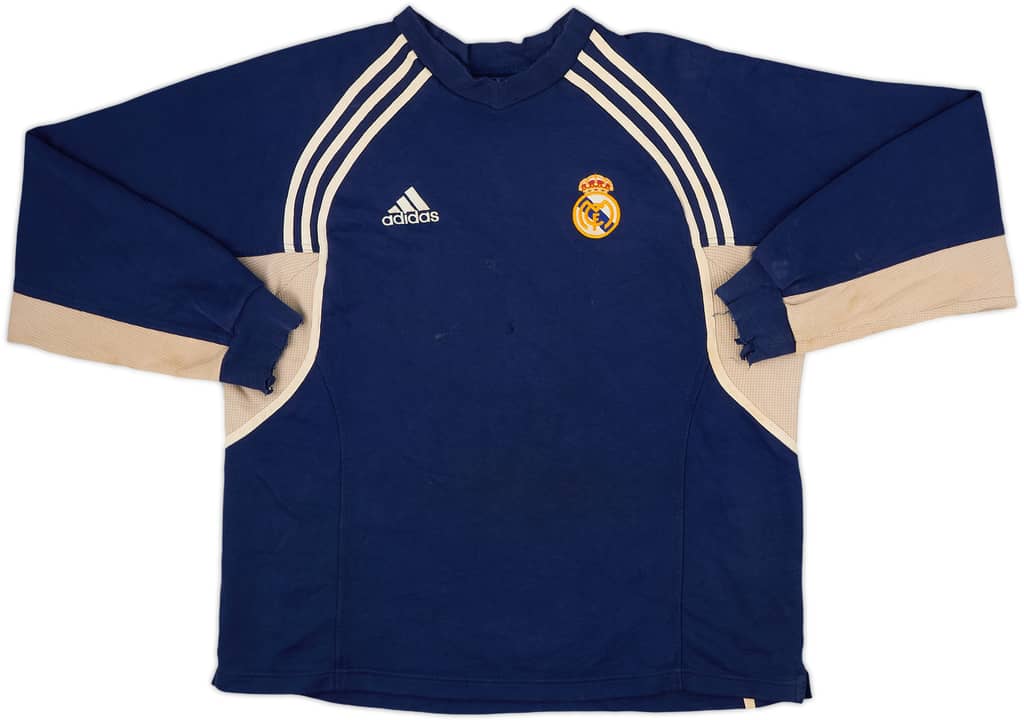 2000-01 Real Madrid adidas Sweat Top - 4/10 - (M)