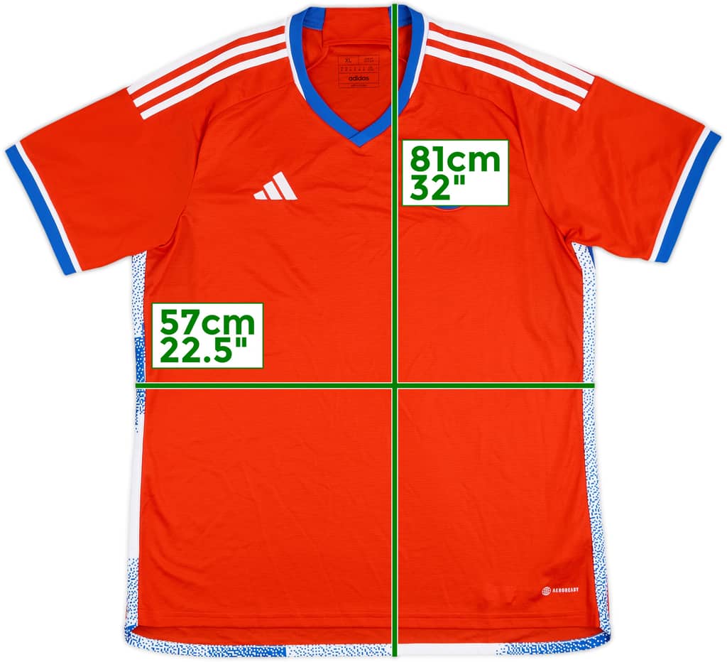 2022-23 Chile Home Shirt - 8/10 - (XL)