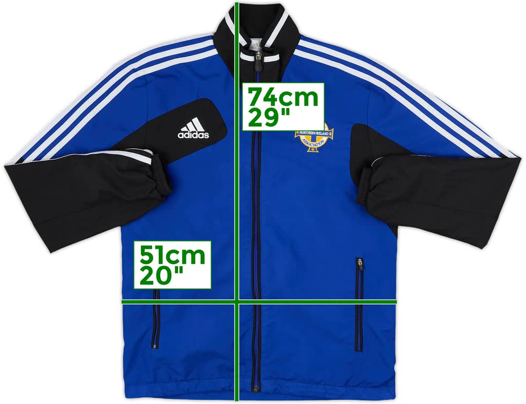 2012-13 Northern Ireland adidas Track Jacket - 8/10 - (S)