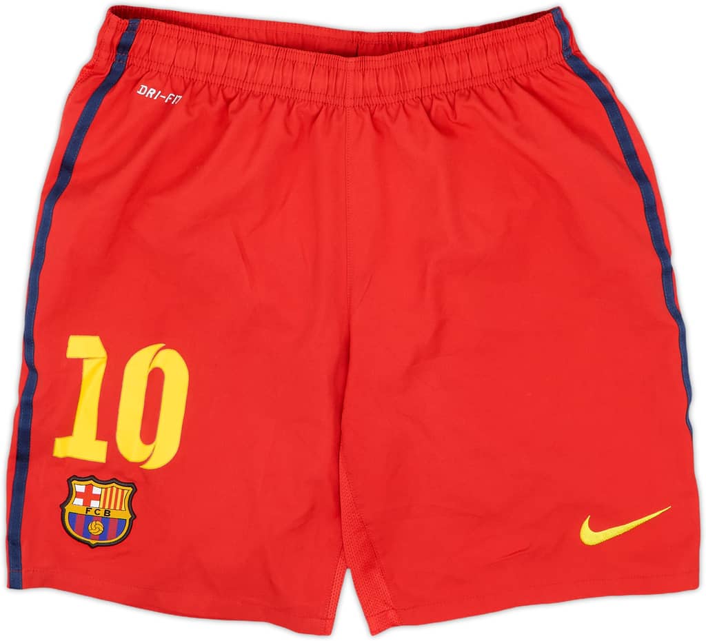 2013-14 Barcelona Away Shorts #10 (Messi) - 8/10 - (M)