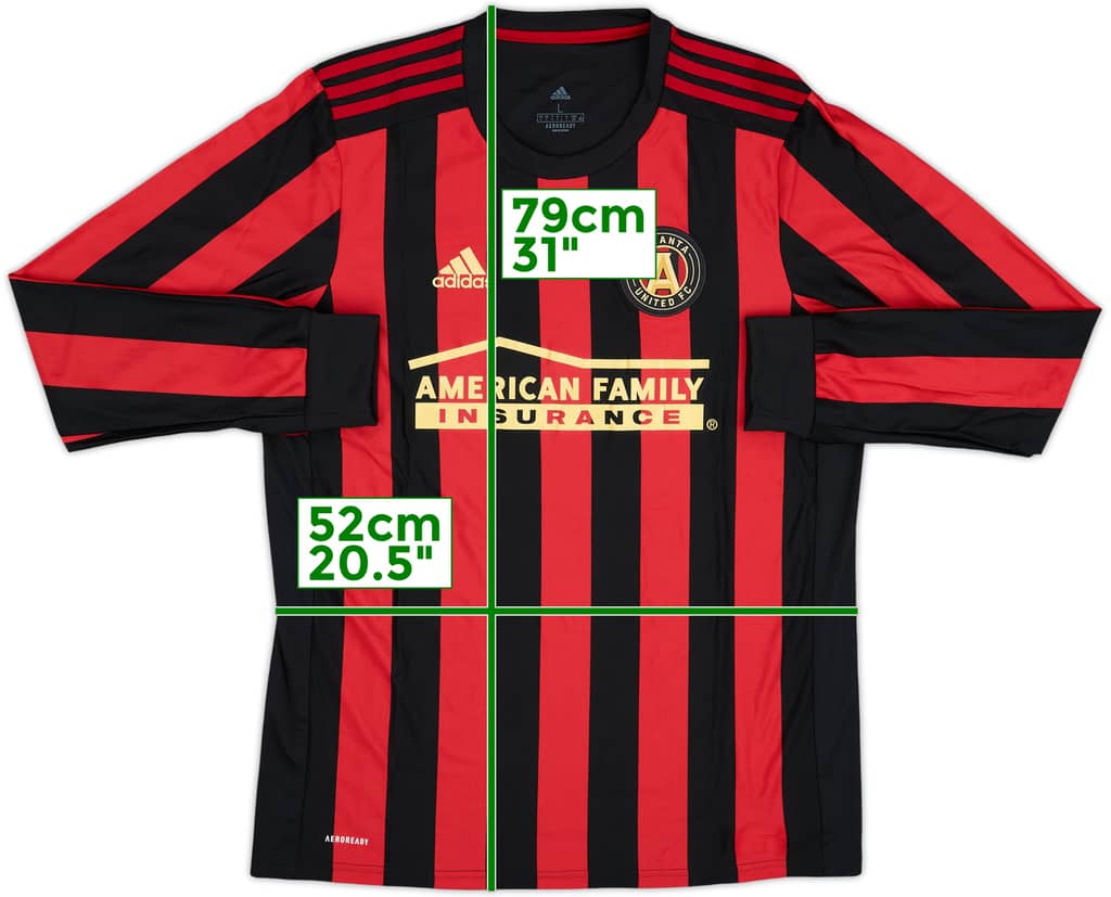 2017 Atlanta United Home L/S Shirt - 9/10 - (L)