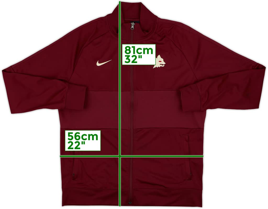 2020-21 Roma Nike Track Jacket - 8/10 - (XL)