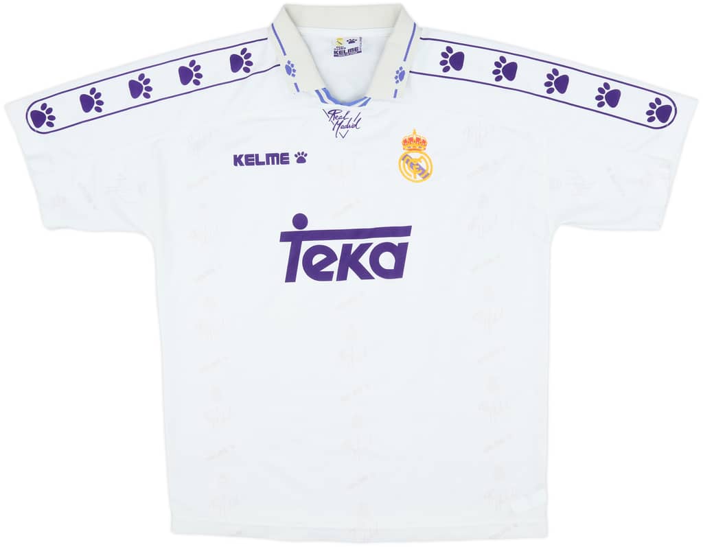 1994-96 Real Madrid Home Shirt - 8/10 - (L)