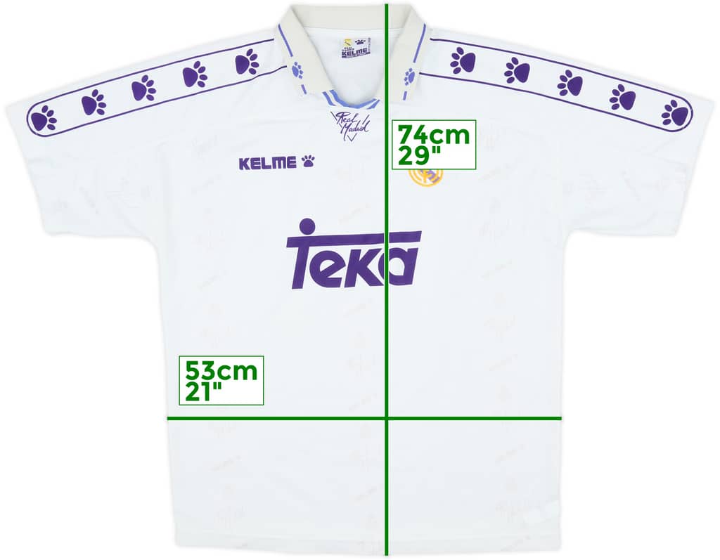 1994-96 Real Madrid Home Shirt - 8/10 - (L)