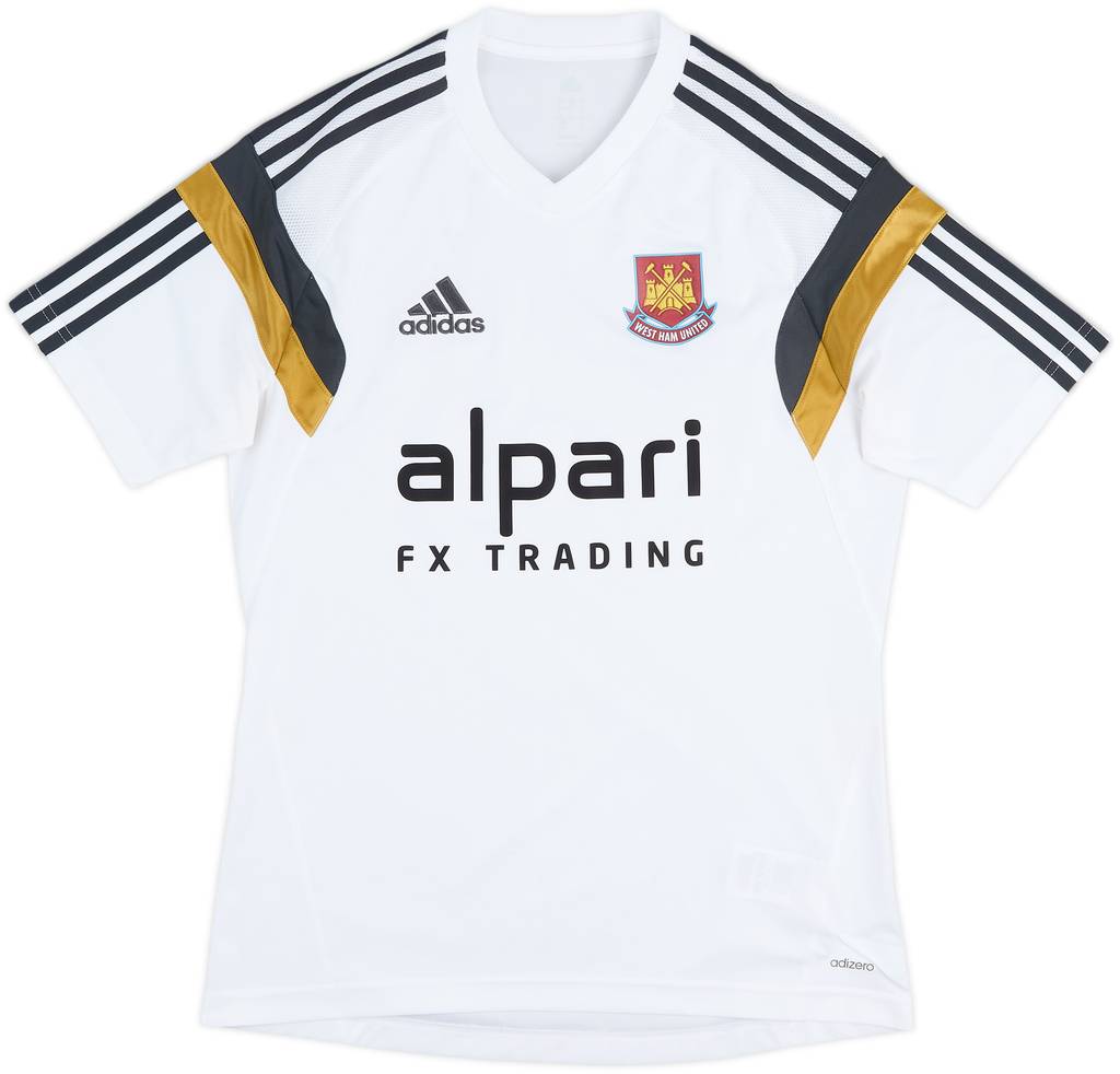 2013-14 West Ham adidas Training Shirt - 9/10 - (S)