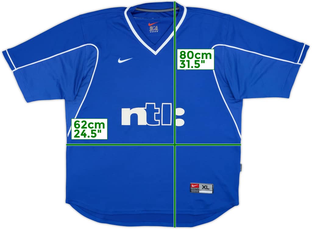 1999-01 Rangers Home Shirt - 6/10 - (XL)