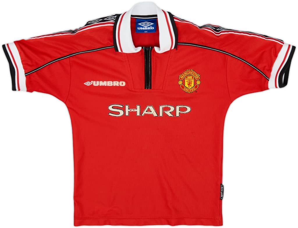 1998-00 Manchester United Home Shirt - 5/10 - (S.Boys)