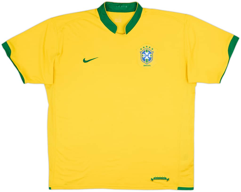 2006-08 Brazil Home Shirt - 5/10 - (XXL)