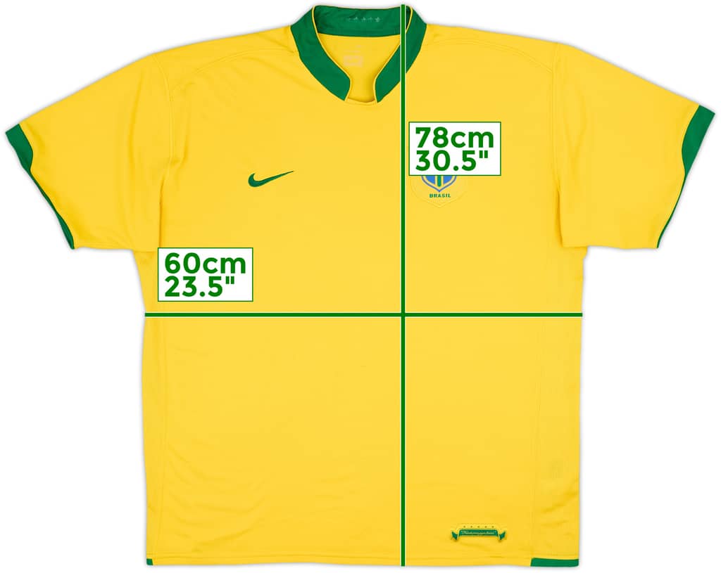 2006-08 Brazil Home Shirt - 5/10 - (XXL)