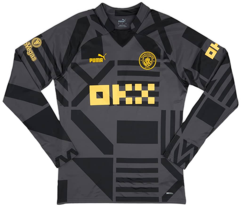2022-23 Manchester City Player Issue Training Top - 7/10 - (S)