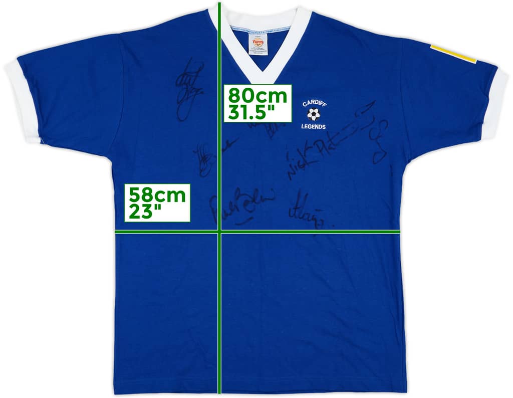2002 Cardiff City Masters Squad Signed Home Shirt