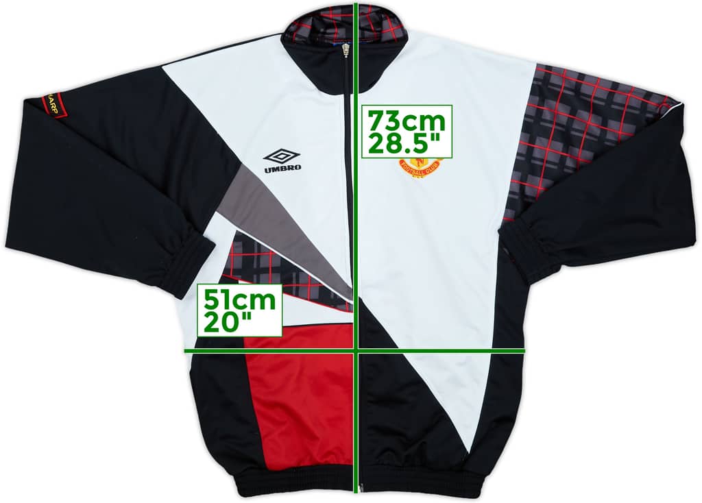 1996-97 Manchester United Umbro Track Jacket - 9/10 - (Y)