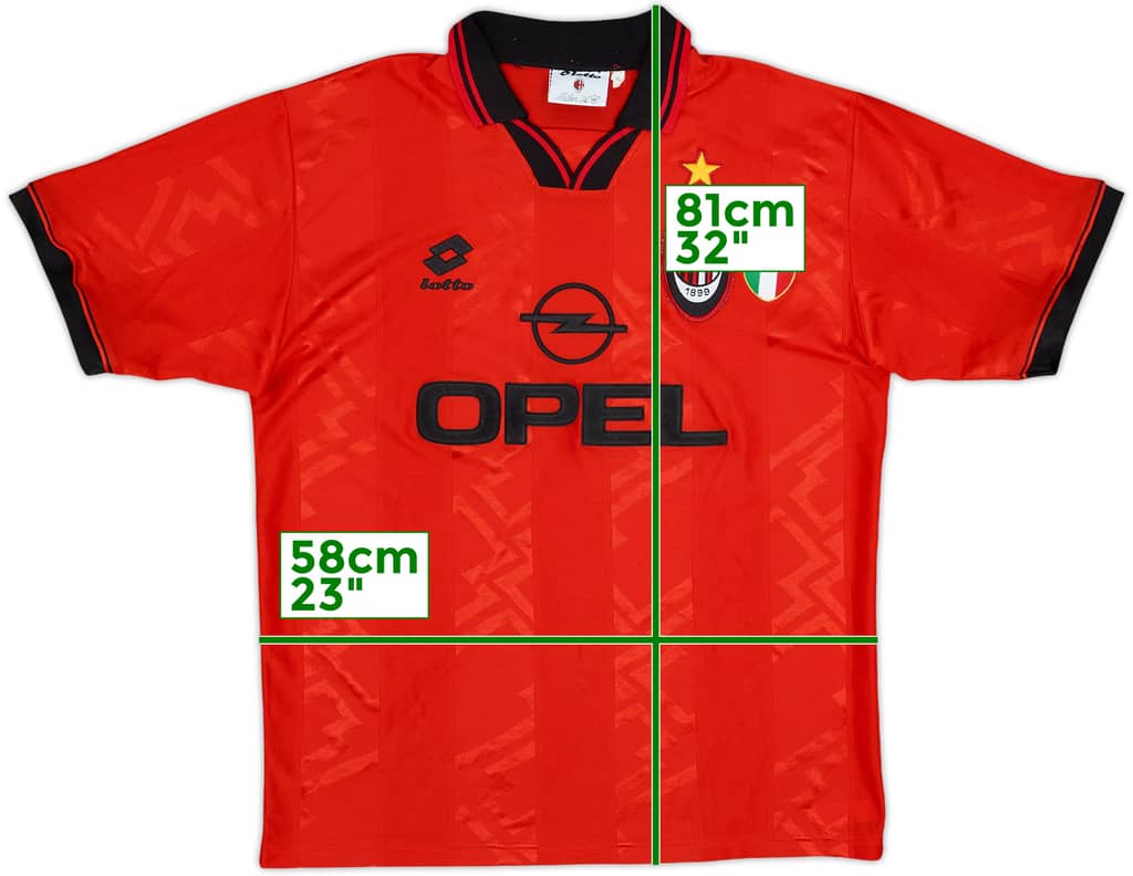 1996-97 AC Milan Fourth Shirt - 8/10 - (XL)