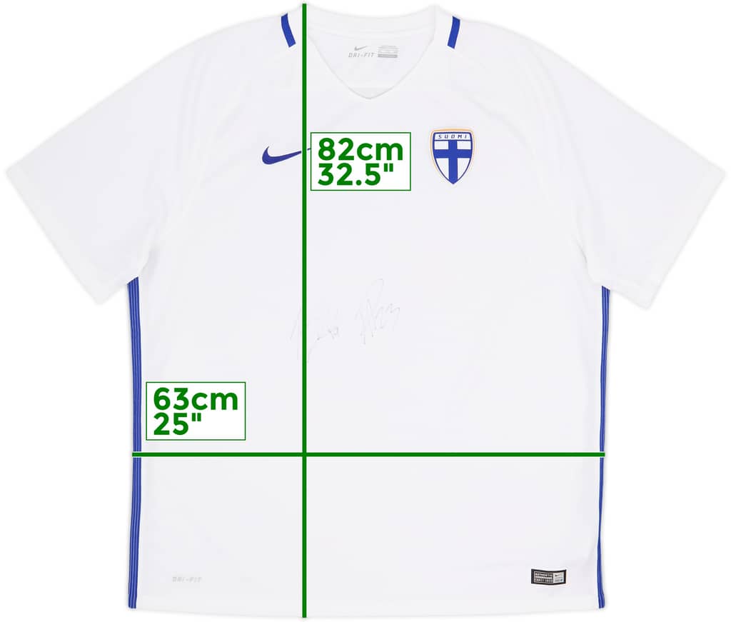 2016-18 Finland Signed Home Shirt - 6/10 - (XXL)