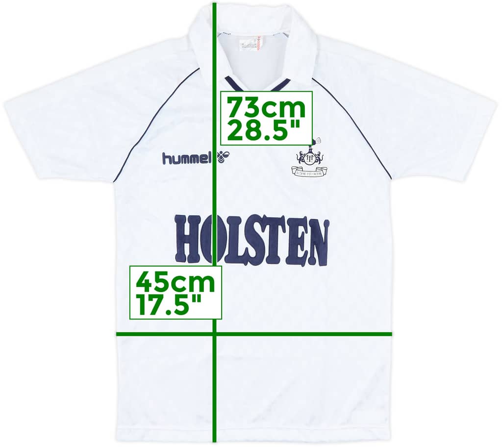 1987-89 Tottenham Home Shirt - 9/10 - (S)