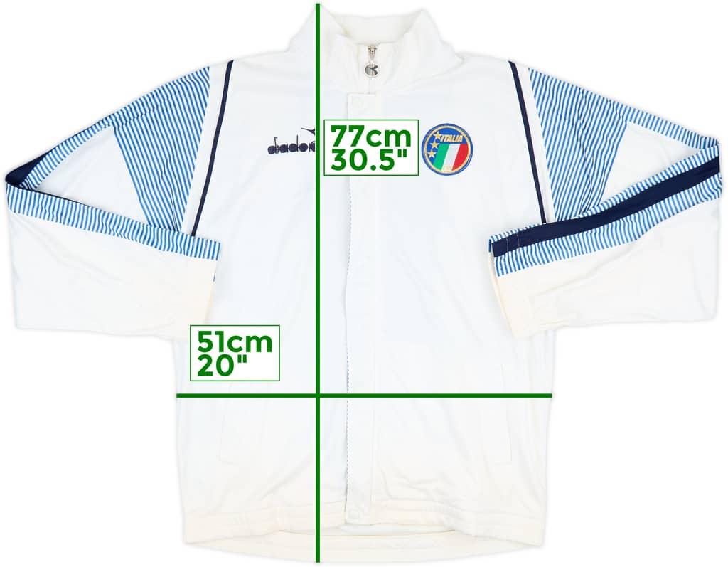 1988-90 Italy Diadora Track Jacket - 8/10 - (L)