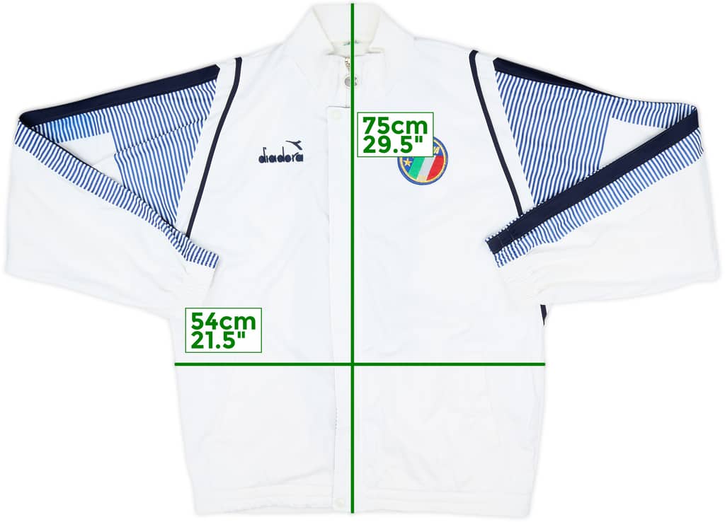 1988-90 Italy Diadora Track Jacket - 8/10 - (L)