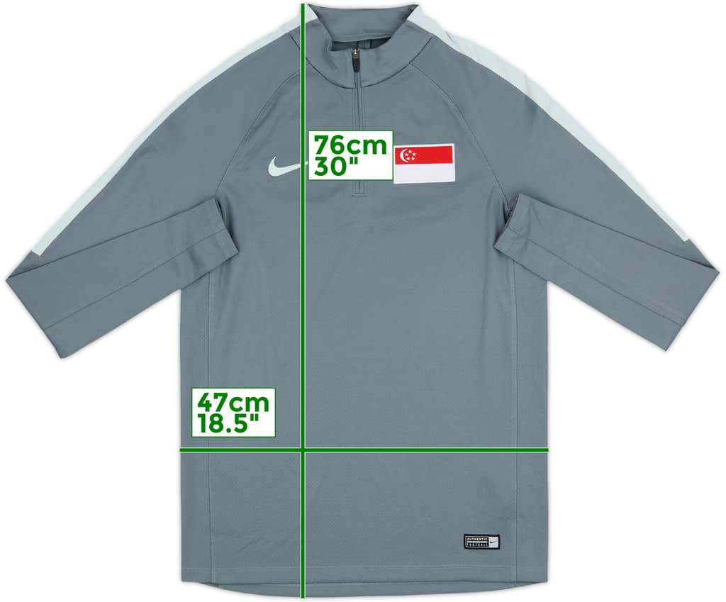 2016-17 Singapore Nike 1/4 Zip Drill Top - 8/10 - (M)