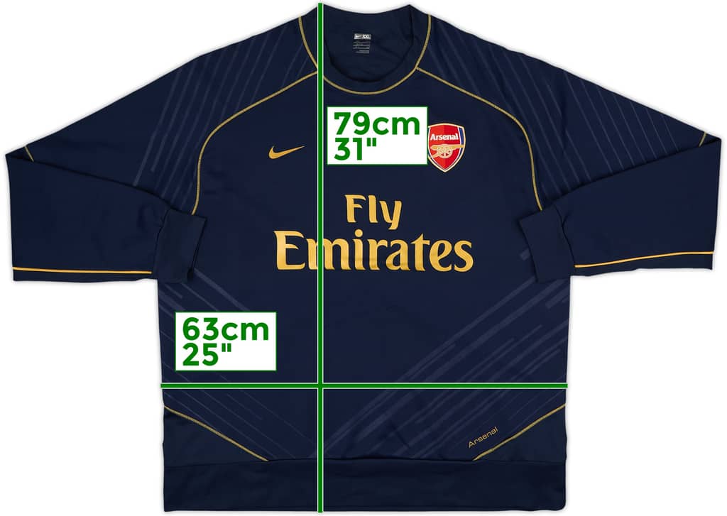 2007-08 Arsenal Nike Sweat Top - 8/10 - (XXL)