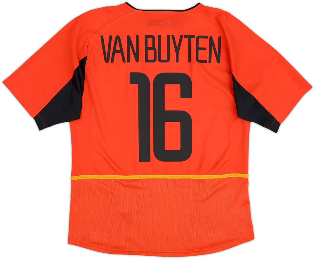 2002-04 Belgium Home Shirt Van Buyten #16 - 6/10 - (M)