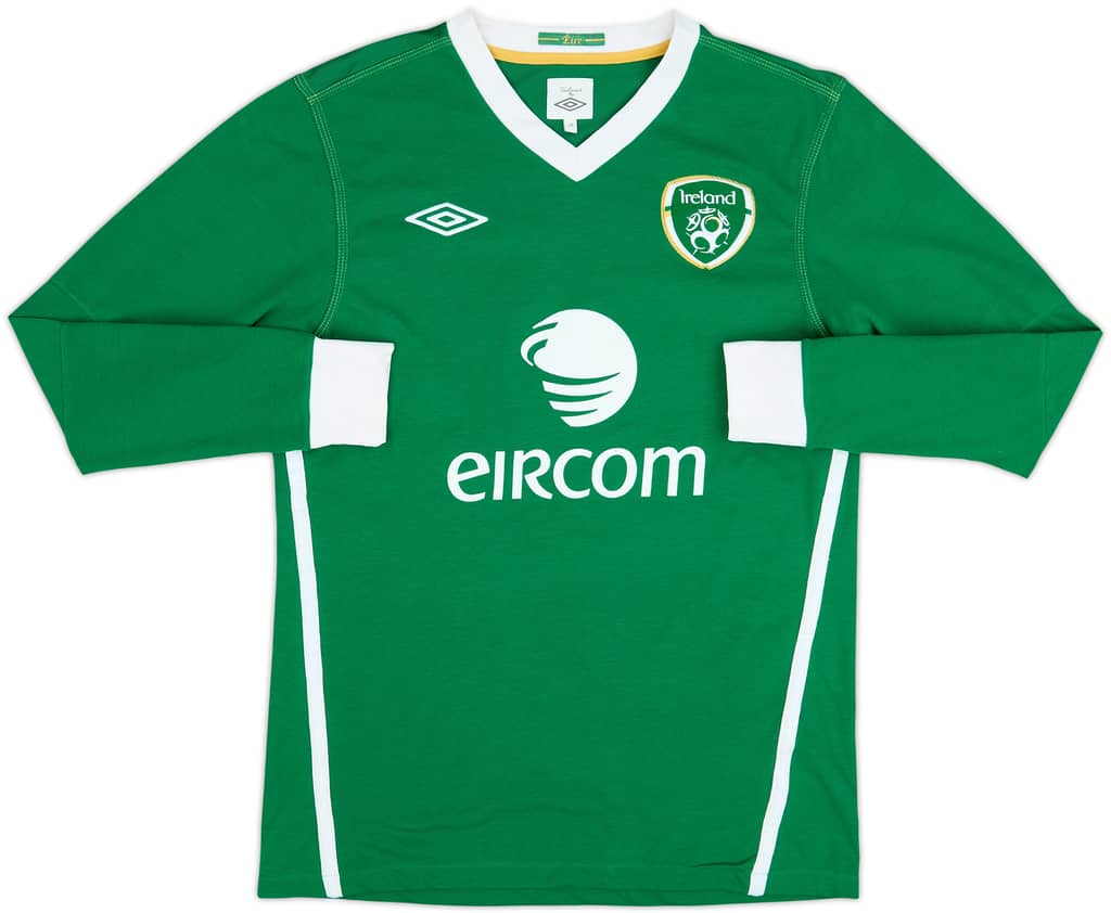 2010-11 Ireland Home L/S Shirt Keane #10 - 8/10 - (M)