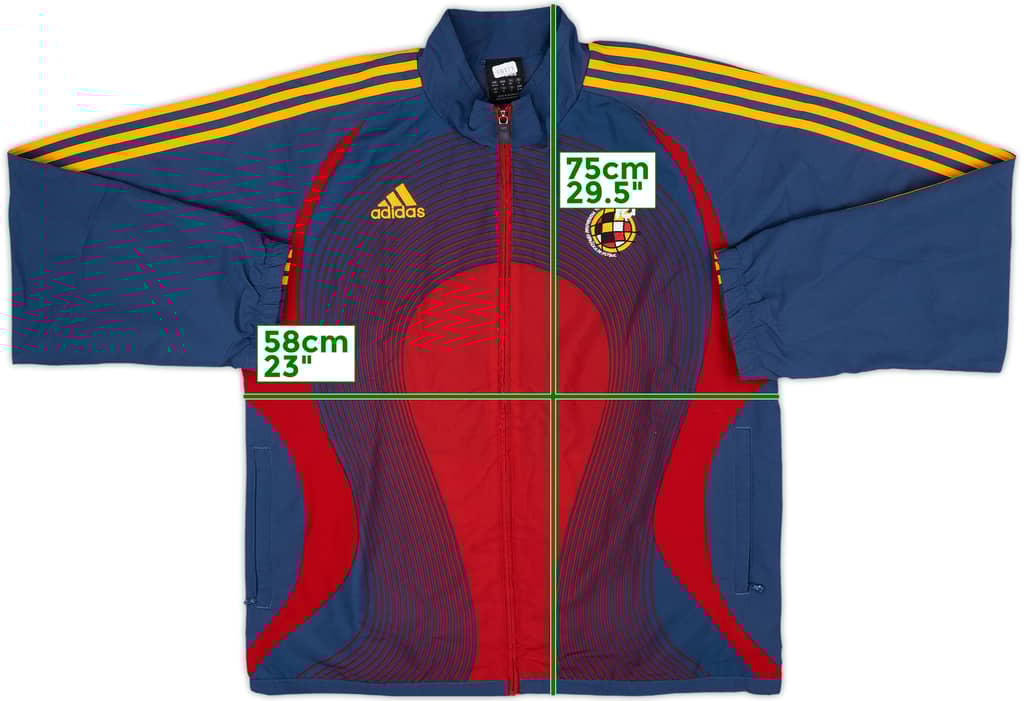 2006-07 Spain adidas Track Jacket - 8/10 - (M/L)