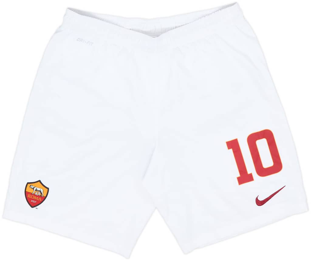 2014-15 Roma Home Shorts #10 (Totti) - 7/10 - (M)