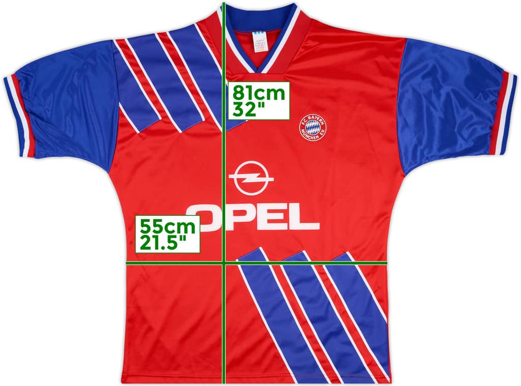 1993-95 Bayern Munich Home Shirt - 8/10 - (XL)