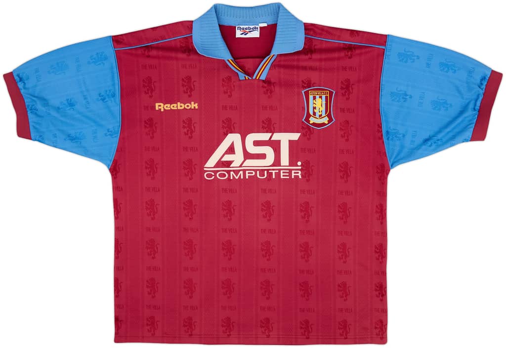 1995-97 Aston Villa Home Shirt - 8/10 - (XL)