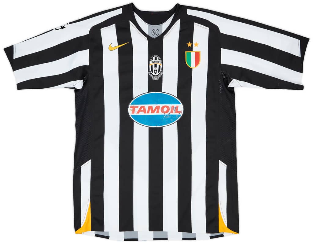 2005-06 Juventus Match Issue Champions League Home Shirt Emerson #8
