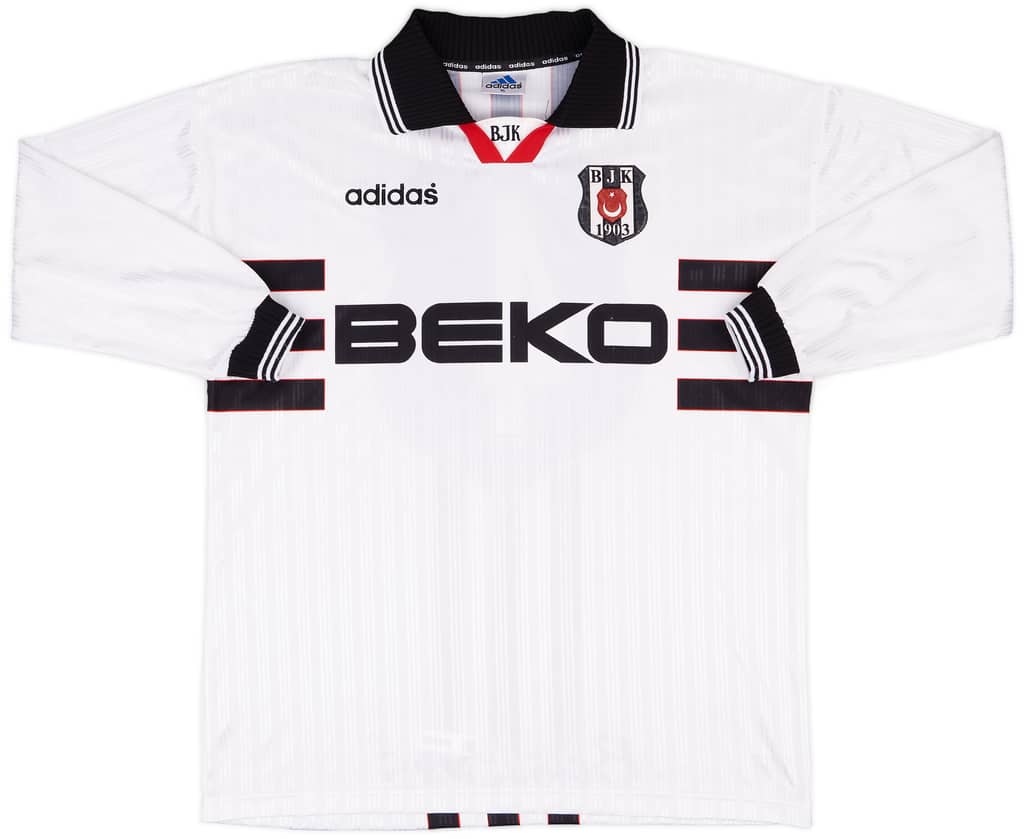 1997-98 Besiktas Match Issue Turkiye Kupasi Home L/S Shirt #4