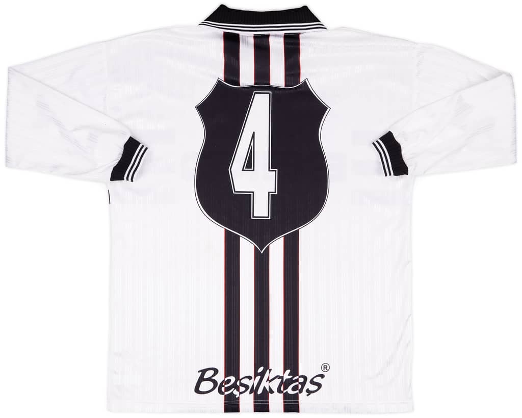 1997-98 Besiktas Match Issue Turkiye Kupasi Home L/S Shirt #4