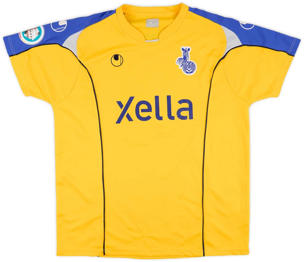 2007-08 MSV Duisburg Match Issue DFB-Pokal Away Shirt Idrissou #10