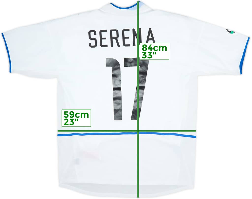 2002-03 Inter Milan Player Issue Away Shirt Serena #17 - 5/10 - (XL)