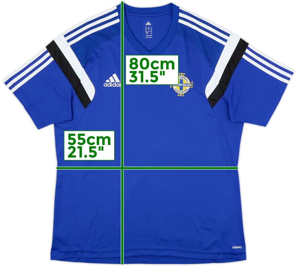 2014-15 Northern Ireland adizero Training Shirt - 9/10 - (XL)